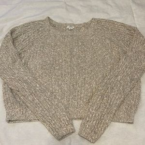 Beige/Cream Marled Garage Sweater Size Medium